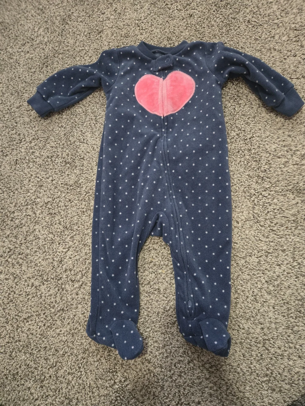 Girls' Carters One-Piece Sleepers - Pink, Navy, Lavender, Taupe